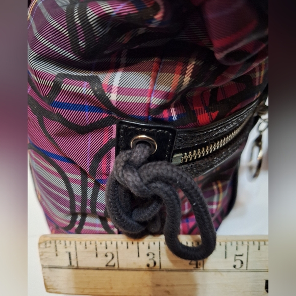 Coach Signature Poppy Tartan Plaid Spotlight 14371 - Picture 15 of 16